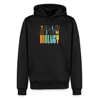 Biology Biologist Children Biology - Men’s Premium Organic Hoodie - black - Front - Nico (187cm)