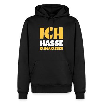Straße ankleben Protest - Männer Premium Bio Hoodie - Schwarz - Vorne - Nico (187cm)