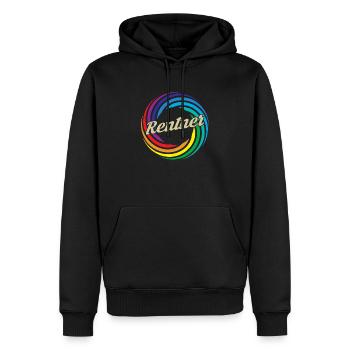 Rentner 2023 - Männer Premium Bio Hoodie - Schwarz - Vorne - Nico (187cm)