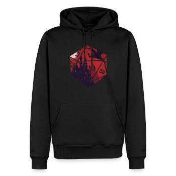 RPG RPG jeux de rôle sur table jeu de rôle de joueur - Sweat à capuche Premium bio Homme - noir - Devant - Nico (187cm)