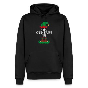 DER ALTE FURZELF Der kleine Helfer des Weihnachtsmanns Weihnachten - Männer Premium Bio Hoodie - Schwarz - Vorne - Nico (187cm)