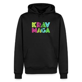 Krav Maga Apparel Israeli Self - Men’s Premium Organic Hoodie - black - Front - Nico (187cm)