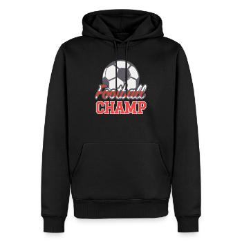Fußballer Geschenk Fußball Geburtstag - Männer Premium Bio Hoodie - Schwarz - Vorne - Nico (187cm)