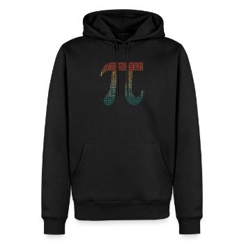 Chiffres de Pi dans les numéros de code source Pi Jour 3.14159 - Sweat à capuche Premium bio Homme - noir - Devant - Nico (187cm)