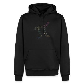 Ziffern von Pi im Quellcode Zahlen Pi Day 3.14159 - Männer Premium Bio Hoodie - Schwarz - Vorne - Nico (187cm)