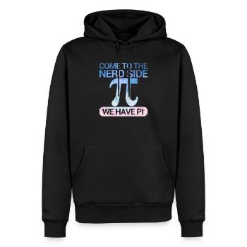 Komm auf die Nerd-Seite Wir haben Pi Day Math Nerd - Männer Premium Bio Hoodie - Schwarz - Vorne - Nico (187cm)