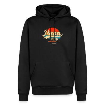 Papa Loading 2023 (Garantie du prix le plus bas) - Sweat à capuche Premium bio Homme - noir - Devant - Nico (187cm)