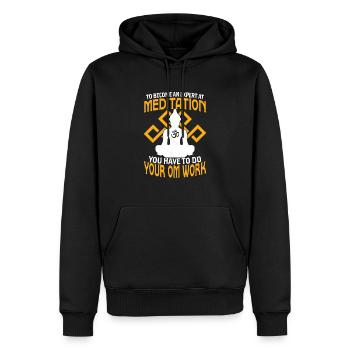 To Become An Expert At Meditation Meditation Yoga - Männer Premium Bio Hoodie - Schwarz - Vorne - Nico (187cm)