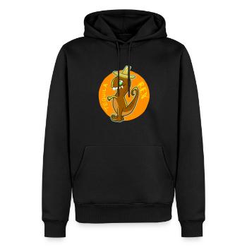 T-Rex Tyrannosaurus Rex Dinosaurier Sombrero Tequi - Männer Premium Bio Hoodie - Schwarz - Vorne - Nico (187cm)
