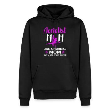 Aerial Yoga Cloth Acrobatics Cloth Air Gymnastics - Men’s Premium Organic Hoodie - black - Front - Nico (187cm)