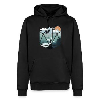 RPG-RPG-Tabletop-Rollenspiele Gamer-Rollenspiel - Männer Premium Bio Hoodie - Schwarz - Vorne - Nico (187cm)