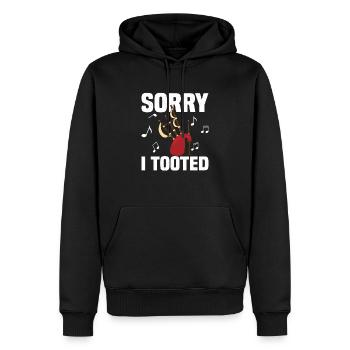 Sorry I Tooted Bagpiper Scotsman Bagpiping - Männer Premium Bio Hoodie - Schwarz - Vorne - Nico (187cm)
