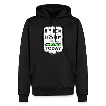 present idea persian cool cat humor aww avogato - Männer Premium Bio Hoodie - Schwarz - Vorne - Nico (187cm)