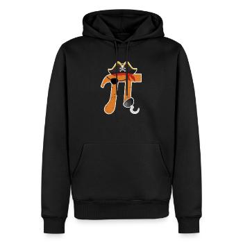 Pi Day Pirate Lovers Math Teacher Student - Men’s Premium Organic Hoodie - black - Front - Nico (187cm)