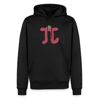 Lustiger Himbeerkuchen Pi-Tag Mathe-Lehrer Student - Männer Premium Bio Hoodie - Schwarz - Vorne - Nico (187cm)