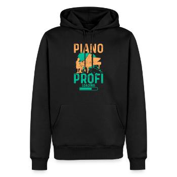 Piano Profi Loading - Keyboard Piano Lover Piano P - Men’s Premium Organic Hoodie - black - Front - Nico (187cm)