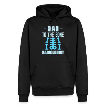 Rad To The Bone Radiologist X-Ray Rad Tech Radiolo - Männer Premium Bio Hoodie - Schwarz - Vorne - Nico (187cm)