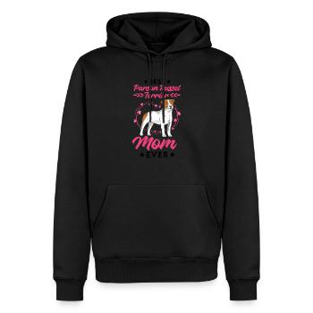 Best Parson Russel Terrier Mom Ever - Männer Premium Bio Hoodie - Schwarz - Vorne - Nico (187cm)