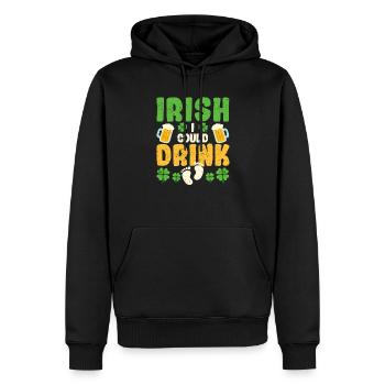 Irish I Could Drink Schwangerschaftsankündigung - Männer Premium Bio Hoodie - Schwarz - Vorne - Nico (187cm)
