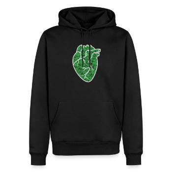 Clover Heart Cardiac Nurse St. Patricks - Sweat à capuche Premium bio Homme - noir - Devant - Nico (187cm)