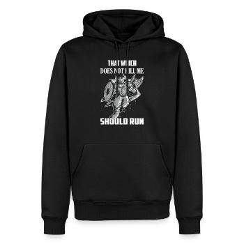 That Which Does Not Kill Me Should Run Vikings Nor - Männer Premium Bio Hoodie - Schwarz - Vorne - Nico (187cm)