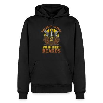 The Best Vikings Have The Longest Beards Norse Odi - Männer Premium Bio Hoodie - Schwarz - Vorne - Nico (187cm)