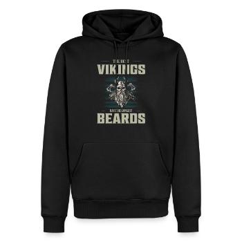 The Best Vikings Have The Longest Beards Odin Nors - Männer Premium Bio Hoodie - Schwarz - Vorne - Nico (187cm)