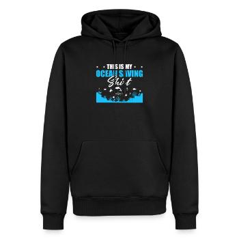 Marine Biologist Marine Biology - Men’s Premium Organic Hoodie - black - Front - Nico (187cm)