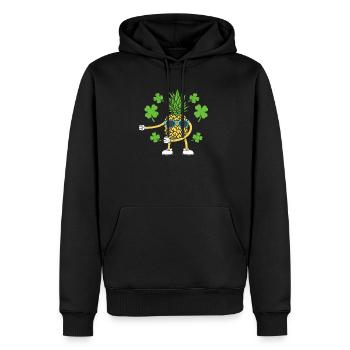 St. Patricks Day Floss Dance Irische Zahnseide - Männer Premium Bio Hoodie - Schwarz - Vorne - Nico (187cm)