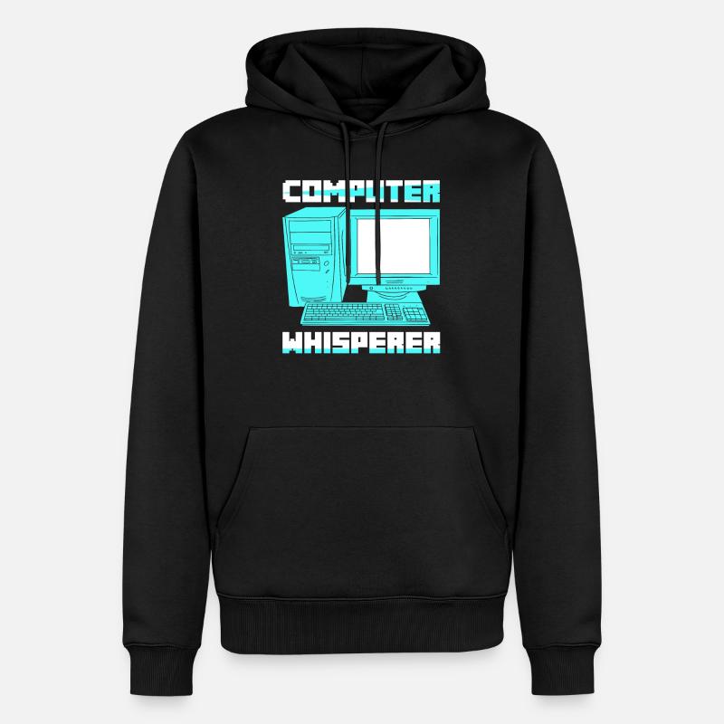 Computer Whisperer Software Coding - Männer Premium Bio Hoodie - Schwarz