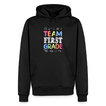 Team First Grade Back to School Teaching Student - Männer Premium Bio Hoodie - Schwarz - Vorne - Nico (187cm)
