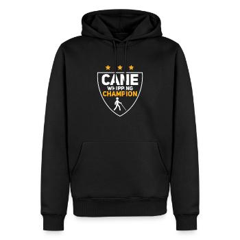 Cane Whipping Champion Blindness Impaired Cane - Männer Premium Bio Hoodie - Schwarz - Vorne - Nico (187cm)
