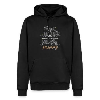 Je ne suis pas à la retraite Je suis un coquelicot à temps plein Grand-père mignon - Sweat à capuche Premium bio Homme - noir - Devant - Nico (187cm)
