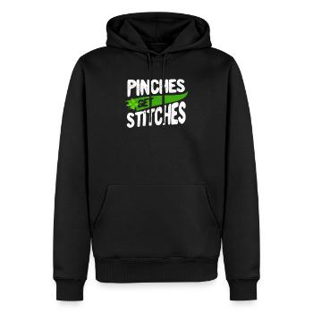 St Patrick’s Day Clover Lucky Irish Pinches Get - Sweat à capuche Premium bio Homme - noir - Devant - Nico (187cm)