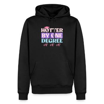 A hot Bachelor's degree Master's degree - Men’s Premium Organic Hoodie - black - Front - Nico (187cm)