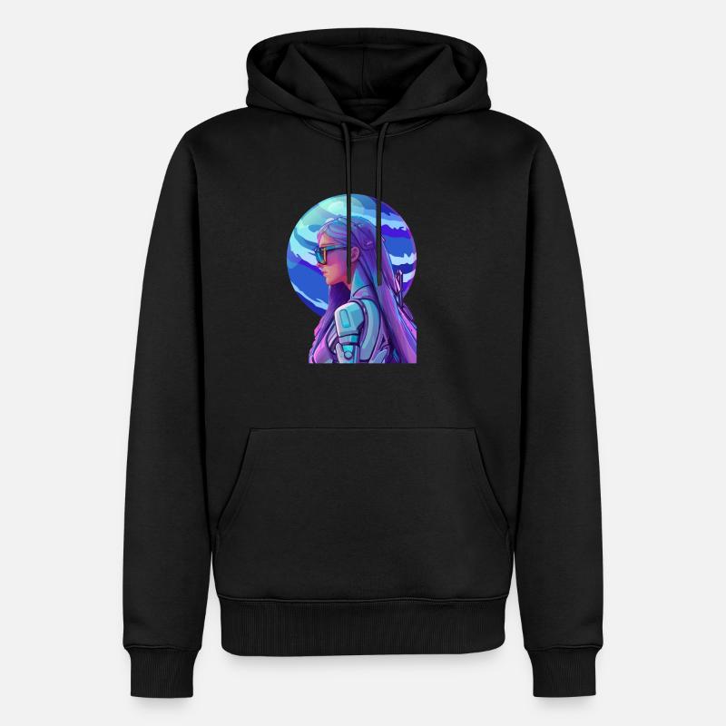 Chasseur spatial 2 - Sweat à capuche Premium bio Homme - noir