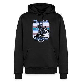 Projet sans nom 83 - Sweat à capuche Premium bio Homme - noir - Devant - Nico (187cm)