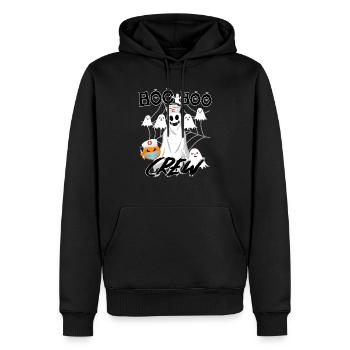 Halloween ER Boo Boo Crew Nurse Ghost Fun Nursing - Men’s Premium Organic Hoodie - black - Front - Nico (187cm)