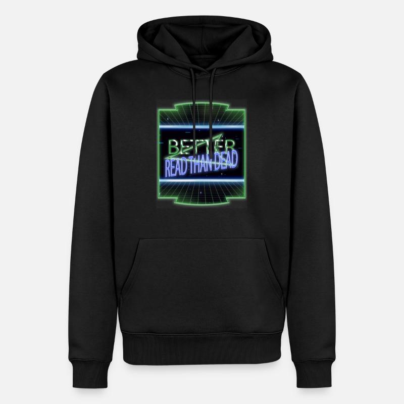 Café Livres Comptables Inspirants - Sweat à capuche Premium bio Homme - noir