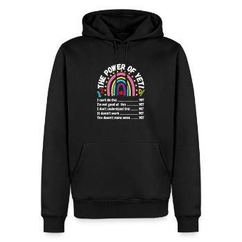 Lehrer Schüler Macht von noch - Männer Premium Bio Hoodie - Schwarz - Vorne - Nico (187cm)