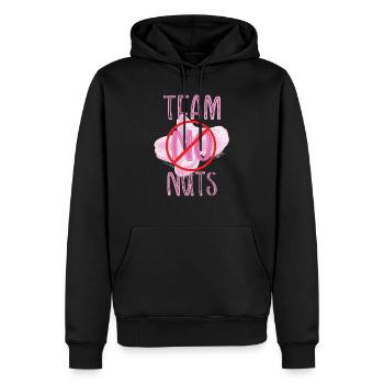 Gender Reveal Team No Nuts Matching Family Baby - Männer Premium Bio Hoodie - Schwarz - Vorne - Nico (187cm)