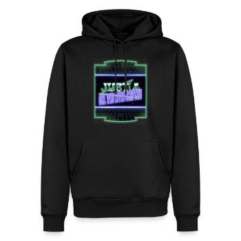 present father christmas carols - Männer Premium Bio Hoodie - Schwarz - Vorne - Nico (187cm)
