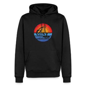 Fishing Fishing Fishing Fishing Fishing Fishing Hooks - Men’s Premium Organic Hoodie - black - Front - Nico (187cm)