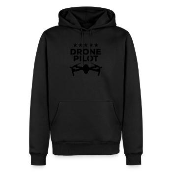 Drone Pilot Drone Racers Drone Quadcopter Drone Pi - Männer Premium Bio Hoodie - Schwarz - Vorne - Nico (187cm)