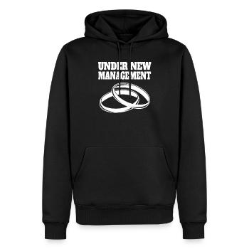 Hochzeit Männer Ehepaar Ehefrau Ehe Frauen Ehemann - Männer Premium Bio Hoodie - Schwarz - Vorne - Nico (187cm)