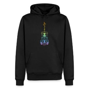Double Bass instrument Double Bassist Contrabass - Männer Premium Bio Hoodie - Schwarz - Vorne - Nico (187cm)