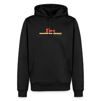 Billiards Pool Player Ball Retro - Men’s Premium Organic Hoodie - black - Front - Nico (187cm)
