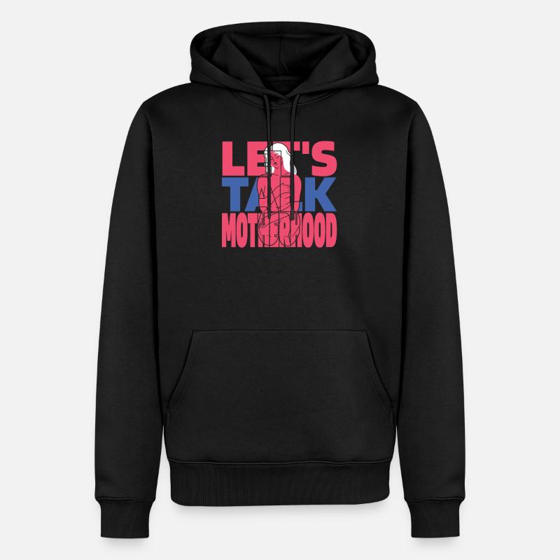 Mom Mutter Mutterschaft - Männer Premium Bio Hoodie - Schwarz