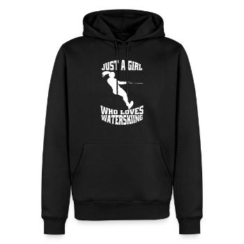 Ski nautique Sports Surfeur Cadeau Skieurs Nautiques - Sweat à capuche Premium bio Homme - noir - Devant - Nico (187cm)