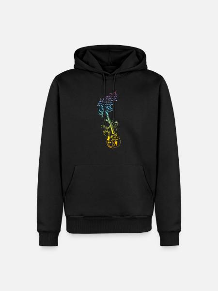 Contrebasse Contrebassiste - Contrebasse avec plusieurs - Sweat à capuche Premium bio Homme - noir